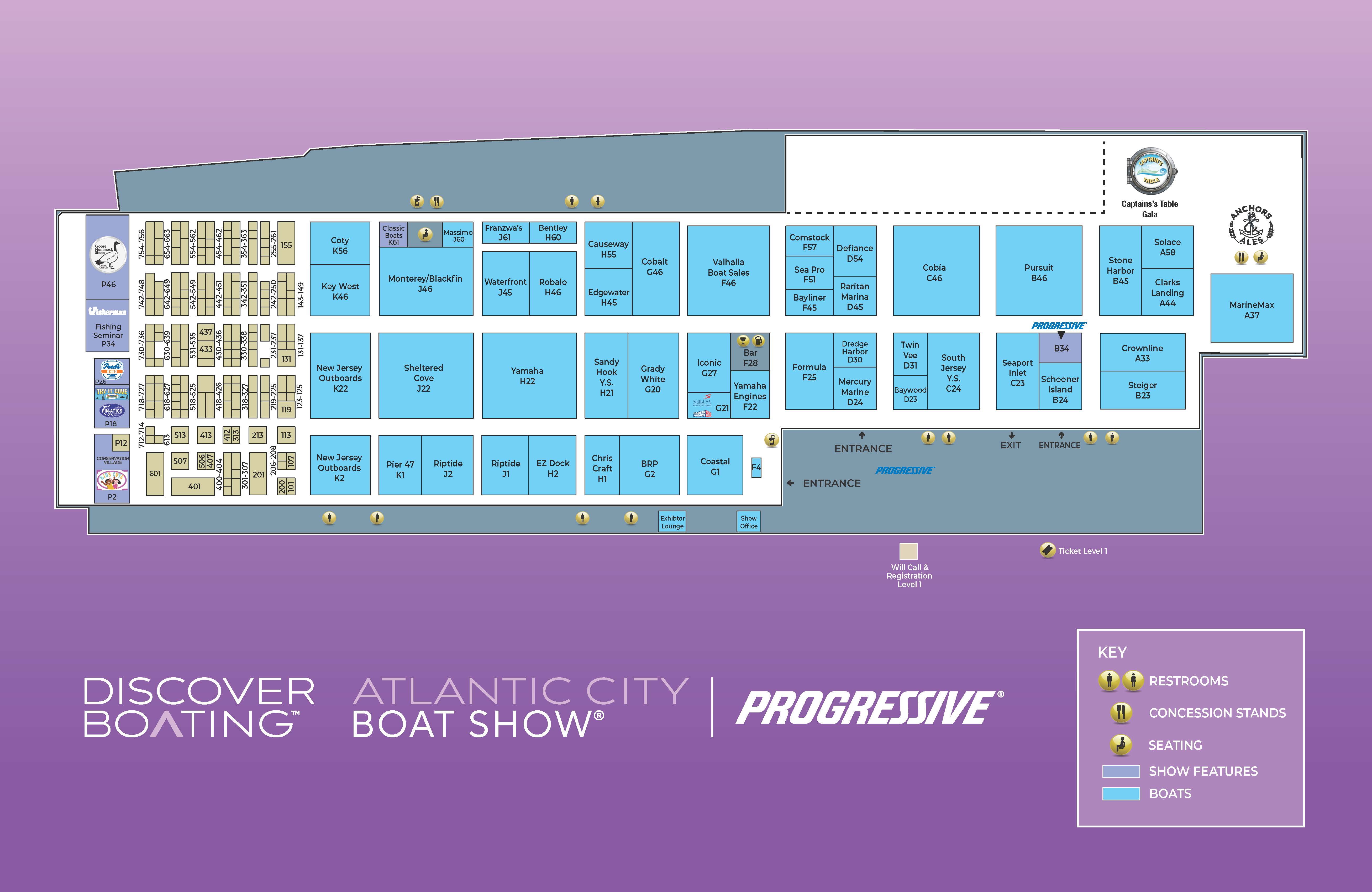 Show Map Atlantic City Boat Show